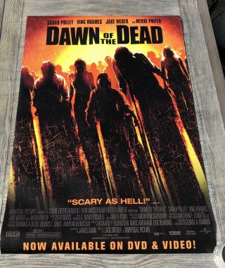 Dawn Of The Dead Movie Poster Ving Rhames Sarah Polley 2004 39.  5” X 27”