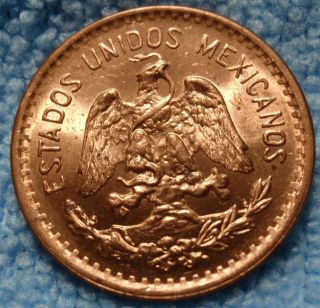 Bu Unc 1938 M Mexican 1 One Centavo Coin Uncerculated.