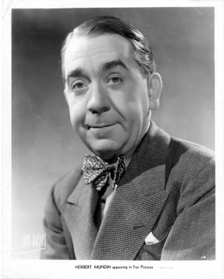 Herbert Mundin Movie Actor Photo By Hal Phyfe 1930 