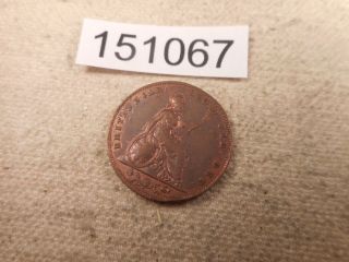 1853 Great Britain Farthing Red/brown Higher Grade Album Coin - 151067