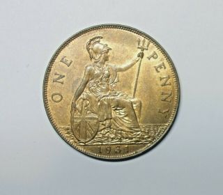 Great Britain : Penny 1931.  Km 838.