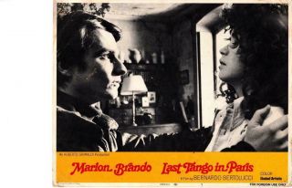 Last Tango In Paris 1972 Release Lobby Card Brando