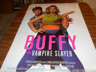 Vintage Buffy The Vampire Slayer Movie Poster 2 Sided 27 " X 40 "