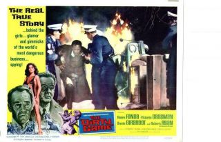 The Dirty Game 1965 Release Lobby Card Henry Fonda,