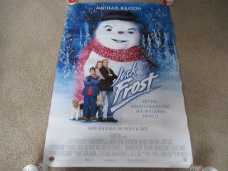 Vintage 90s Jack Frost Video Movie Poster Michael Keaton Kelly Preston 1999