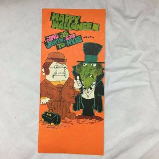 Dr.  Jekyll And Mr.  Hyde Vintage Halloween Card