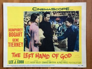 Lobby Card 11x14: The Left Hand Of God (1955) Humphrey Bogart