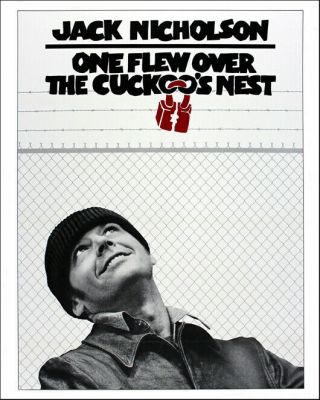 One Flew Over The Cuckoos Nest 8x10 Photo Jack Nickolson Poster Print 1975
