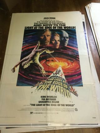 Light At The Edge Of The World Kirk Douglas Movie Poster 41 " X 27 " Folded