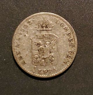 Italy Lombardy Venetia 1822 V 1/4 Lira - Silver - Uncommon