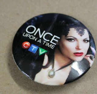 Once Upon A Time Dvd Tv Show Promotional Pin Of Lana Parrilla As The Evil Queen