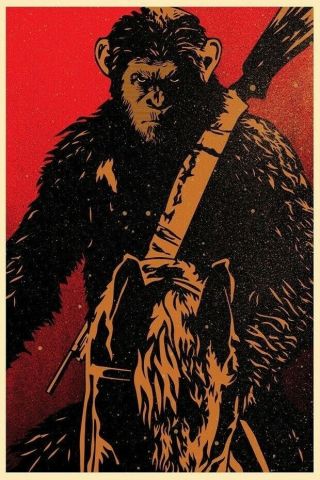 War For The Planet Of The Apes 13x19 D/s Movie Promo Poster