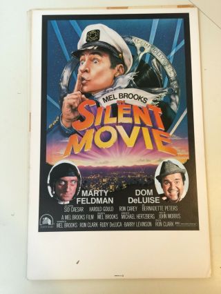 Silent Movie - Mel Brooks (1976) Us Window Card Movie Poster
