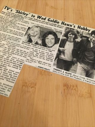 Small Clipping - Goldie Hawn Bill Hudson Cindy Williams
