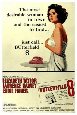Butterfield 8 Movie Poster - Elizabeth Taylor Vintage