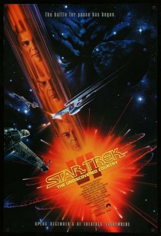 Star Trek Vi The Undiscovered Country Video Poster 1989 W Shatner