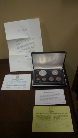 1973 British Virgin Islands 6 - Coin Proof Set.  First Official Coinage Of The Bvi