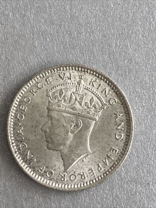 1941 Malaya 10 Cents - Au - High Value Rare Silver Coin