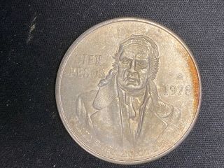 1978 Mexico Silver 100 Pesos Mexican Cien Pesos Asw 0.  6429 Oz