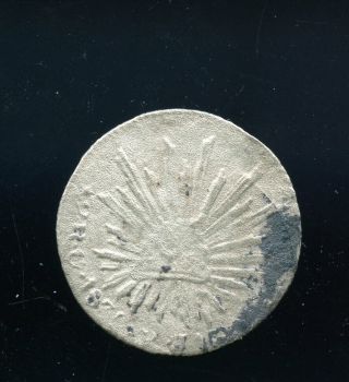 1831 Mexico Silver 2 Reales Shipwreck Coin Filler Mq455
