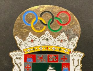 Puerto Rico 1989,  Medalla - Placa COMITE OLIMPICO INT.  Sesion 95,  Escudo/Sello PR 2