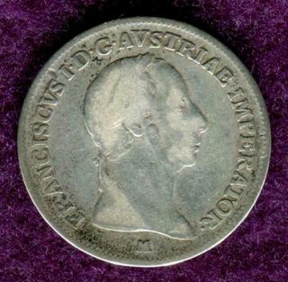 1824 Italian States 1 Lira.  900 Silver Kingdom Of Lombardy - Venetia Franz I