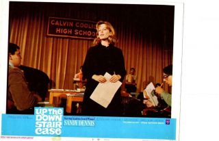 Up The Down Staircase 1967 Release Lobby Card Sandy Dennis