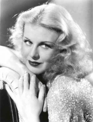 Ginger Rogers B&w Glamour Portrait Movie Photo 483 Sexy Close - Up Portrait