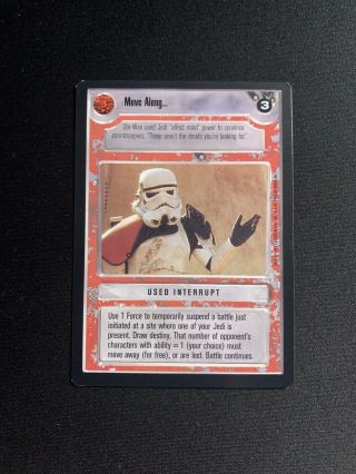 Star Wars Ccg Bb Premiere Limited Move Along.
