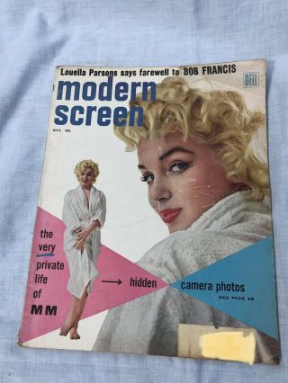 Modern Screen October 1955 Marilyn Monroe