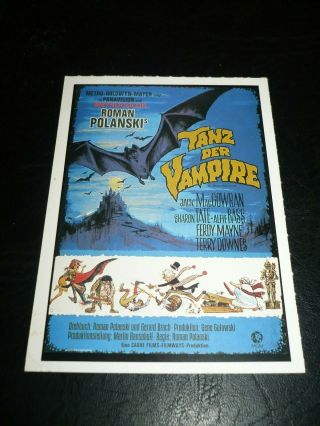 The Fearless Vampire Killers,  Film Card [sharon Tate,  Roman Polanski]
