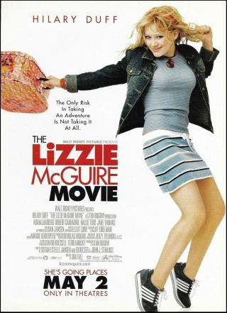 Hilary Duff The Lizzie Mcguire Movie 2003 Advertisement 8 X 11 Ad Print