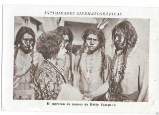 Betty Compson Native Americans Vintage 1920s Advertising Card 3 " X4.  5 "