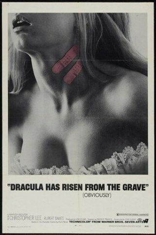 Dracula Has Risen From The Grave Movie Poster Vintage