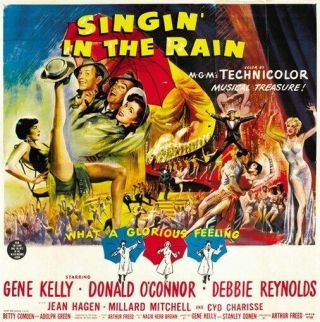 Singin In The Rain Movie Poster Debbie Reynolds Singing