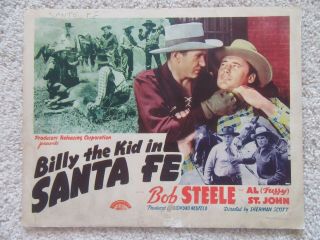 Billy The Kid In Santa Fe 1941 Tc 11x14 Bob Steele Good