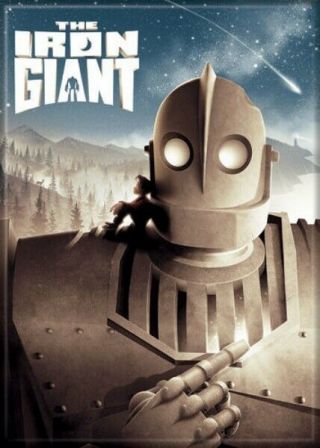 The Iron Giant Animated Movie Poster Image Refrigerator Magnet