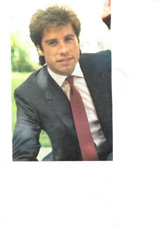 John Travolta Pinup - Suit And Tie - 5x8 - 1985