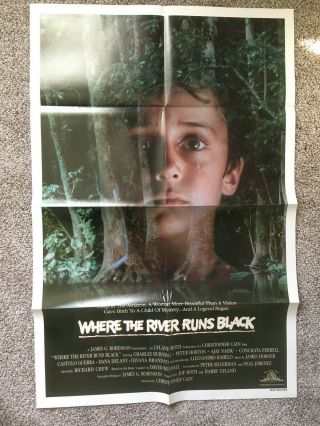 Where The River Runs Black One - Sheet Poster 27 " X 41 " 1986