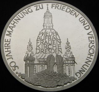 Germany 10 Mark 1995j Proof - Silver - Frauenkirche In Dresden - 3498 ¤