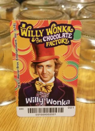 Willy Wonka & The Chocolate Factory Collectible Arcade Card - Willy Wonka 1
