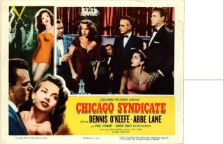 Chicago Syndicate 1955 Release Lobby Card Dennis O 