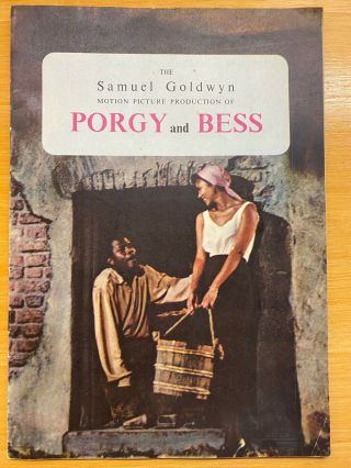 Porgy And Bess Souvenir Movie Program,  1959 (george Gershwin)