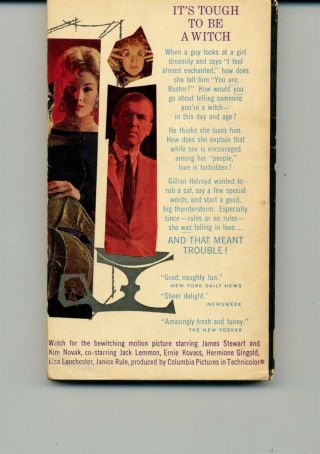 Movie Tie - In.  BELL BOOK AND CANDLE 1958 Kim Novak cover fantasy 2