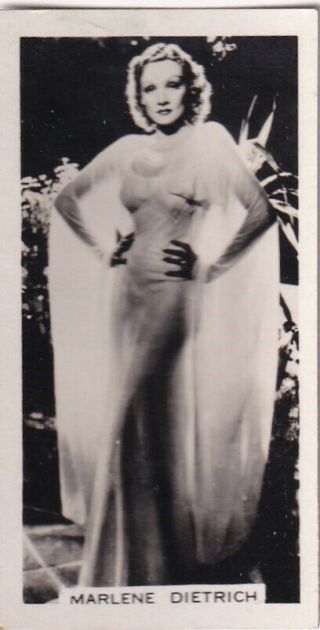 Marlene Dietrich - Carreras Film Stars Pin - Up/cheesecake 1937 Cig Card