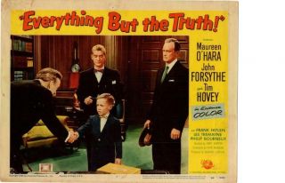 Everything But The Truth 1956 Release Lobby Card John Forsythe