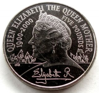 Great Britain 5 Pounds 2000 Queen Mother 