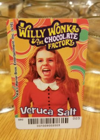 Willy Wonka & The Chocolate Factory Collectible Arcade Card - Veruca Salt 3