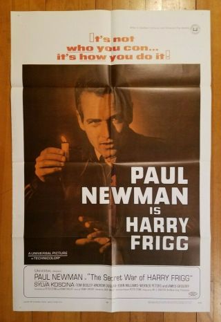 The Secret War Of Harry Frigg 1968 27x41 1 - Sheet Movie Poster Paul Newman 68/105