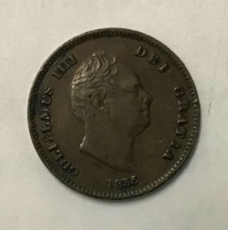 1835 Great Britain 1/3 Farthing Coin